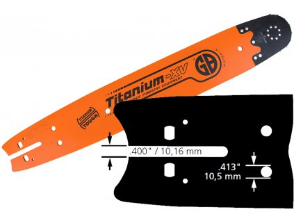 Harvestorová lišta GB Titanium XV, 80 cm, .404", 2 mm