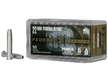 Náboj kulový Federal, Personal Defense, .22 WMR, 45GR (2,9g), Punch JHP