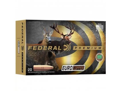 Náboj kulový Federal, Premium Euro Copper, 6,5 Creedmoor, 120GR (7,8g), Copper