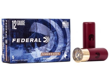 Náboj brokový Federal, Power-Shok Buckshot, 12x70mm, brok 9,14mm