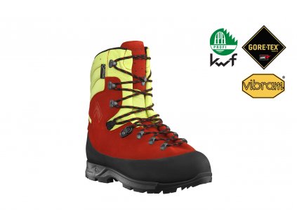 Protipořezová obuv HAIX Protector Forest 2.1 GTX red-yellow - UK 13.5 / EU 49