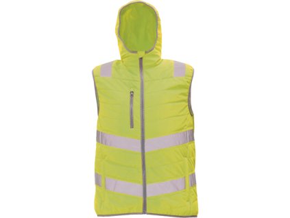CERVA Zateplená zimní vesta s HI-VIS reflektivními pruhy MONTROSE
