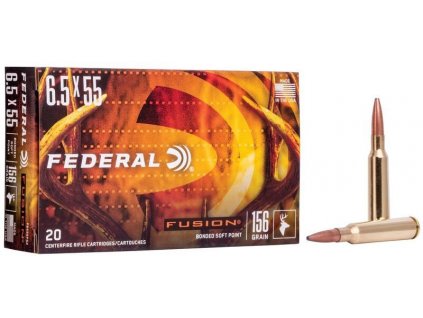 Náboj kulový Federal, Fusion, 6,5x55SE, 156GR (10,1g), Fusion SP