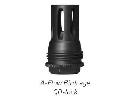 Tlumič výšlehu A-TEC, A-FLOW Birdcage QD Lock, pro tlumiče A-FLOW, na závit 1/2"-28
