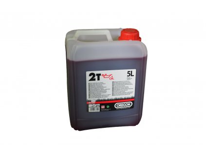 Motorový olej OREGON 2T, 5 l - červený