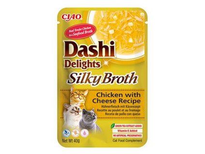 Churu Cat Dashi Delights Silky Broth Chick&Cheese 40g