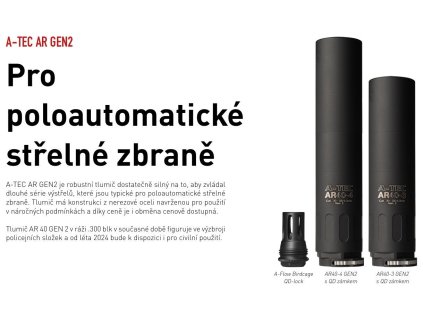 Tlumič výšlehu A-TEC, A-FLOW Birdcage QD Lock, pro tlumiče A-FLOW a AR, na závit 5/8"-24