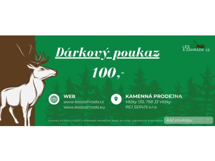 Dárkový poukaz 100 Kč