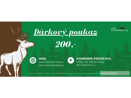 Dárkový poukaz 200 Kč