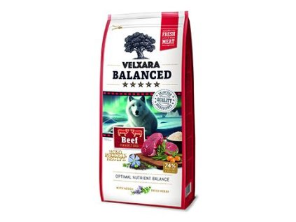 Velxara Balanced FM Dog Adult Monoprot.Beef&Rice 12kg
