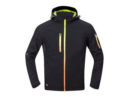 CREATRON softshellová bunda černá neon L (Varianta CREATRON softshellová bunda černá neon L)