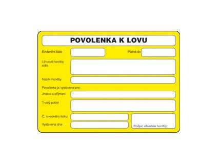 Povolenka k lovu