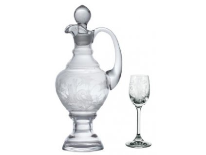 09. sada 1x karafa (750ml), 6x sklenička "štamprle" (50ml)
