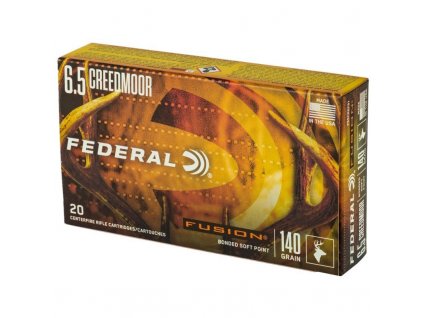 Náboj kulový Federal, Fusion, 6,5mm Creedmoor, 140GR, Fusion Bonded