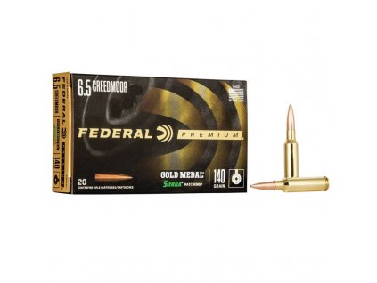 Náboj kulový Federal, Gold Medal, 6,5mm Creedmoor, 140GR, Sierra MatchKing