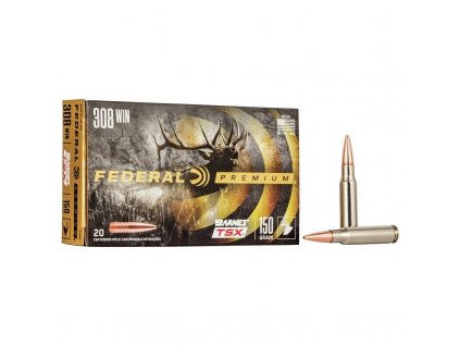 Náboj kulový Federal, Vital Shok, .308 Win, 150GR, Barnes TSX