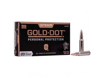 Náboj kulový Speer, Personal Protection, .308 Win, 150GR (9,7g), Gold Dot