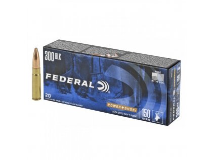 Náboj kulový Federal, Power Shok, .300BLK, 150GR (9,7g), SP