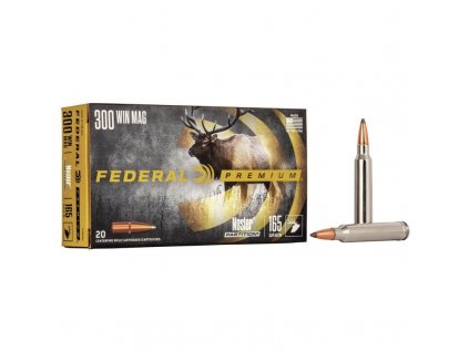 Náboj kulový Federal, Premium, .300 WinMag, 165GR (10,6g), Nosler Partition