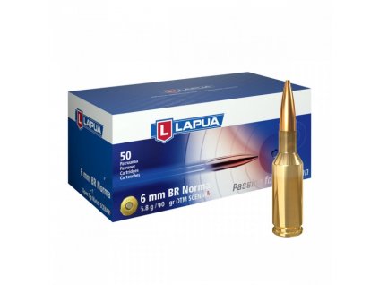 Náboj Lapua 6 mm B.R. Norma SCENARL, GB543, OTM, 5,80g, 90gr