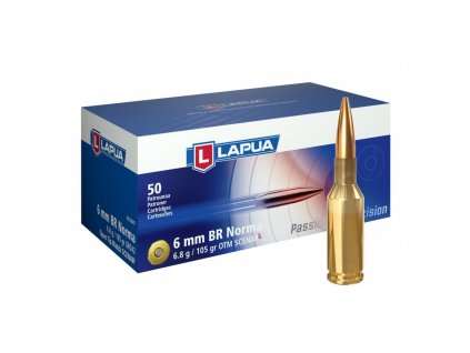 Náboj Lapua 6 mm B.R. Norma SCENARL, GB542, OTM, 6,80g, 105gr*