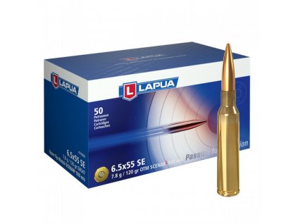 Náboj Lapua 6,5x55 Swedish SCENAR 800 m/s, GB458, OTM, 9,00g, 139gr