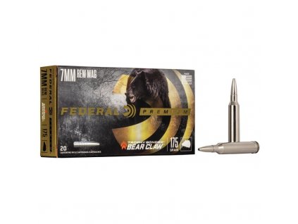 Náboj kulový Federal, Premium, 7mm Rem.Mag., 175GR (11,3g), Trophy Bonded Bear Claw