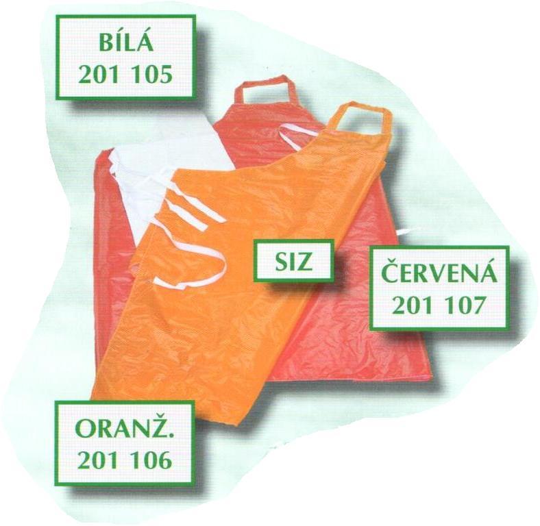 Jelínek-Galanaterie s.r.o. Zástěra SIZ 120x82 různé barvy Barva: červená