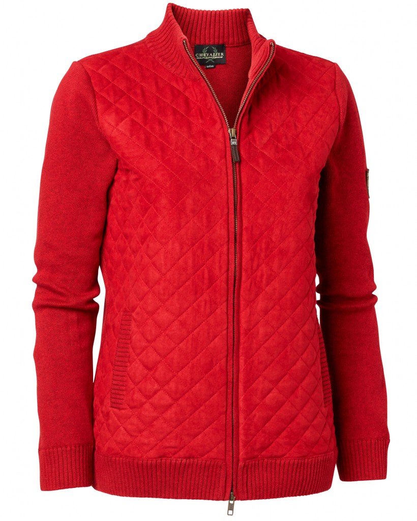 Chevalier Grace Quilt Cardigan Red Lady Velikost: L Chevalier Grace Quilt Cardigan Red Lady Velikost: L
