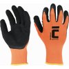 Povrstvené rukavice SALANGANA latexem, oranžová, vel. 11