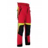 Kalhoty strečové Forestprofi do pasu červeno-žluté