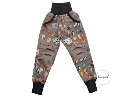 SKZ Softshellové kalhoty ZVÍŘÁTKA 01