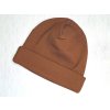 Čepice dvouvrstvá tmavě hnědá