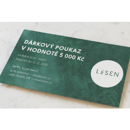 Dárkový poukaz - 5 000 Kč