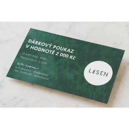 Dárkový poukaz - 2 000 Kč