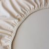 Prostěradlo na dvoulůžko z organické bavlny - barva přírodní
