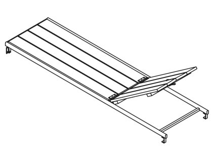 Podlahový dílec s poklopem (s průlezem)
