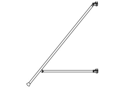 Opěrná vzpěra 1,8m