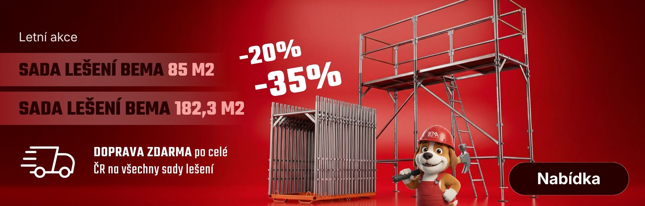 Stavební lešení Bema Nedakonice akce