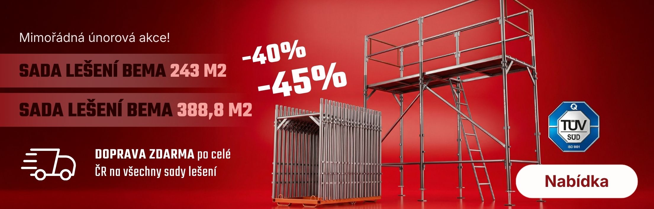 Stavební lešení Bema Nedakonice akce