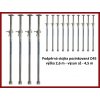 Podpěrná stojka pozinkovaná D45 výška 2,6 m výsun až 4,5 m