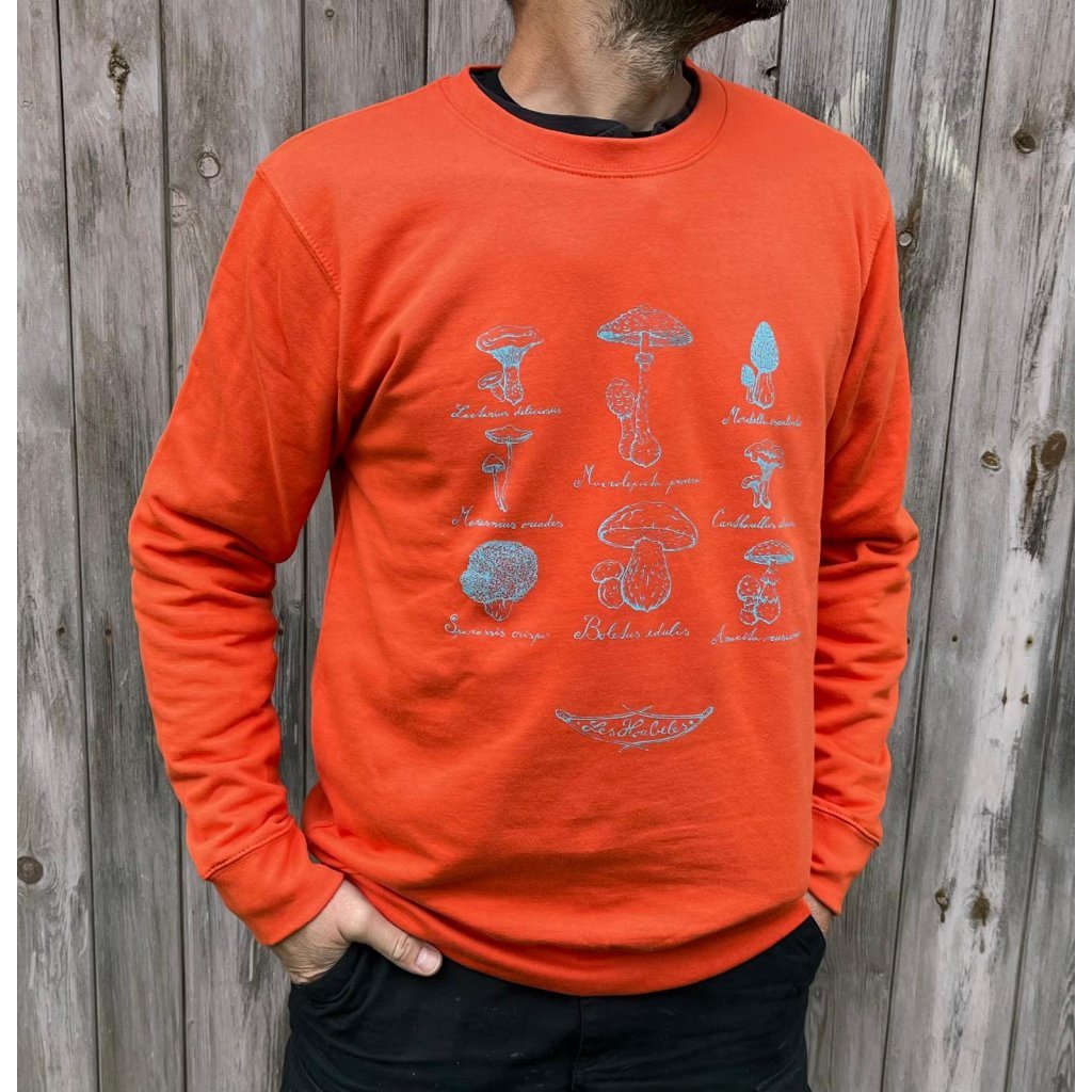 Mikina "Mykologická" oranžová