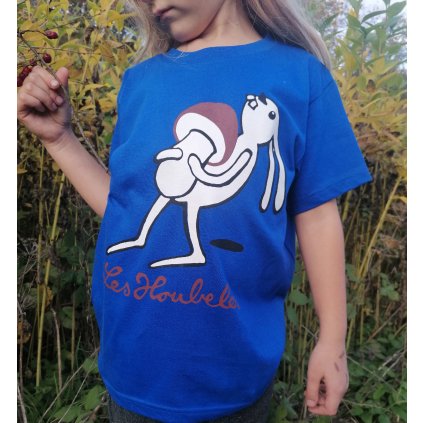 Dětské tričko "Zajíc" modrá