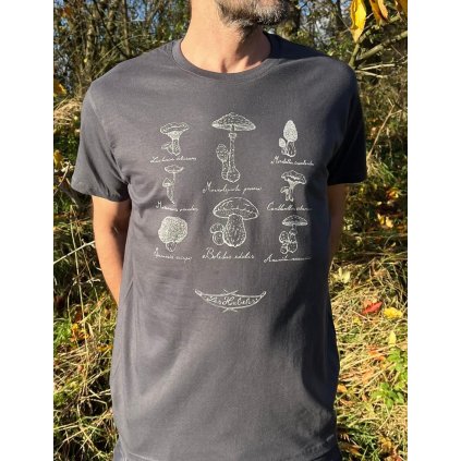Pánské tričko "Mykologické" šedé