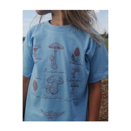 Dětské tričko "Mykologické" modré