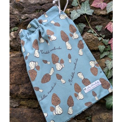 Plátěný pytlík "Smrž" - modrý