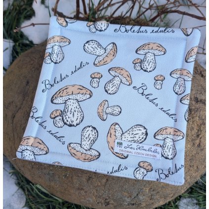 Chňapka "Hříbky" - modrá