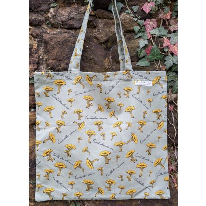 Taška nejen na houby "Lišky" zelená