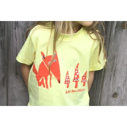 Dětské tričko "Lišák" žlutá