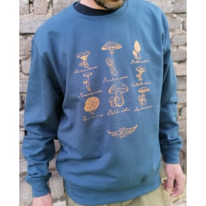 Mikina "Mykologická" modrá